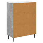 Aparador Gris Hormigón 66 x 34,5 x 92 cm Madera de Ingeniería