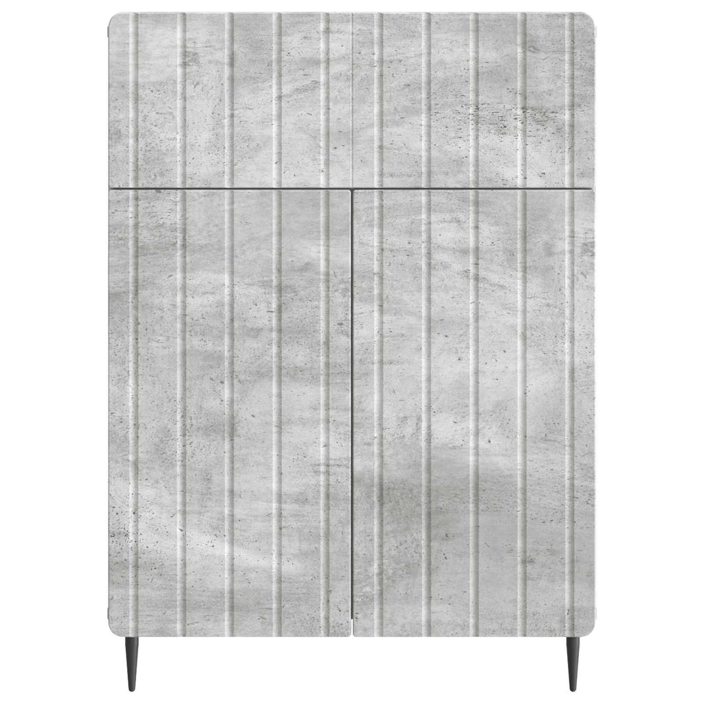 Aparador Gris Hormigón 66 x 34,5 x 92 cm Madera de Ingeniería