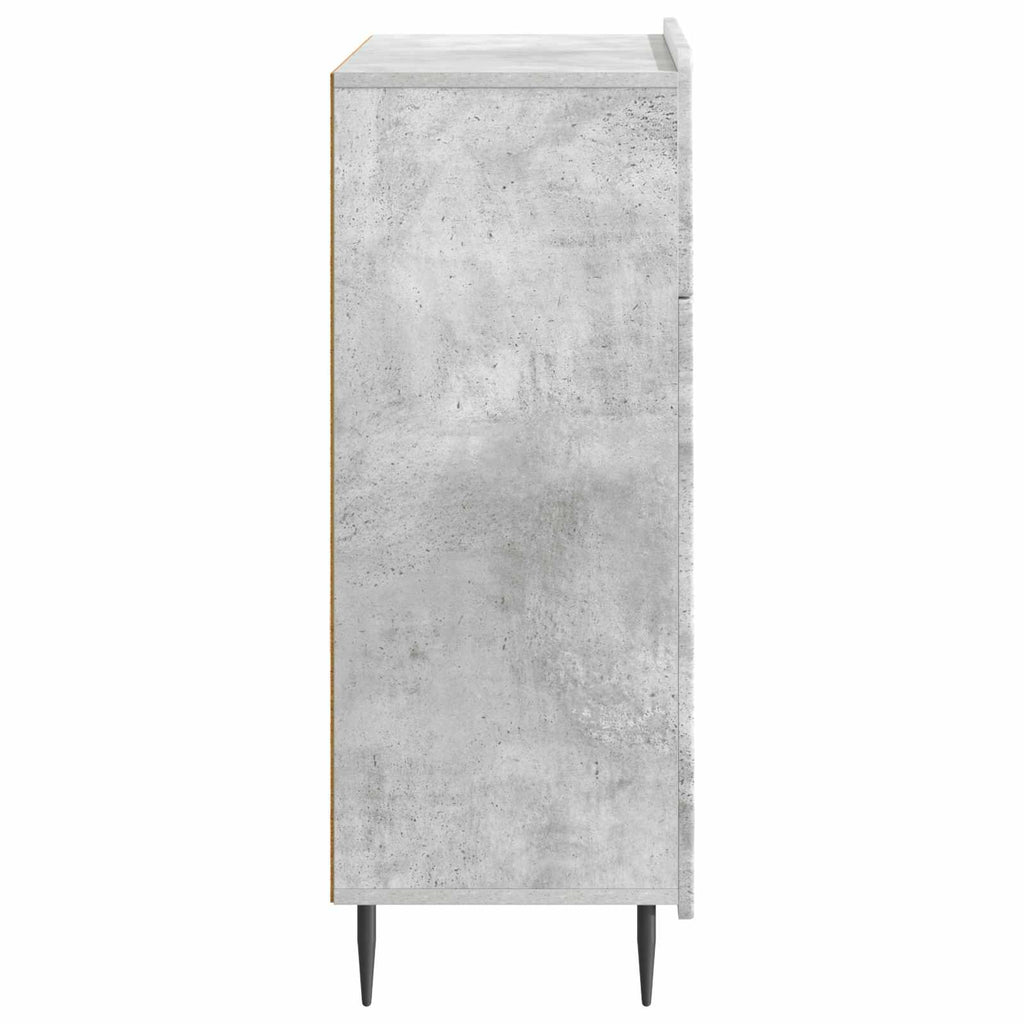 Aparador Gris Hormigón 66 x 34,5 x 92 cm Madera de Ingeniería