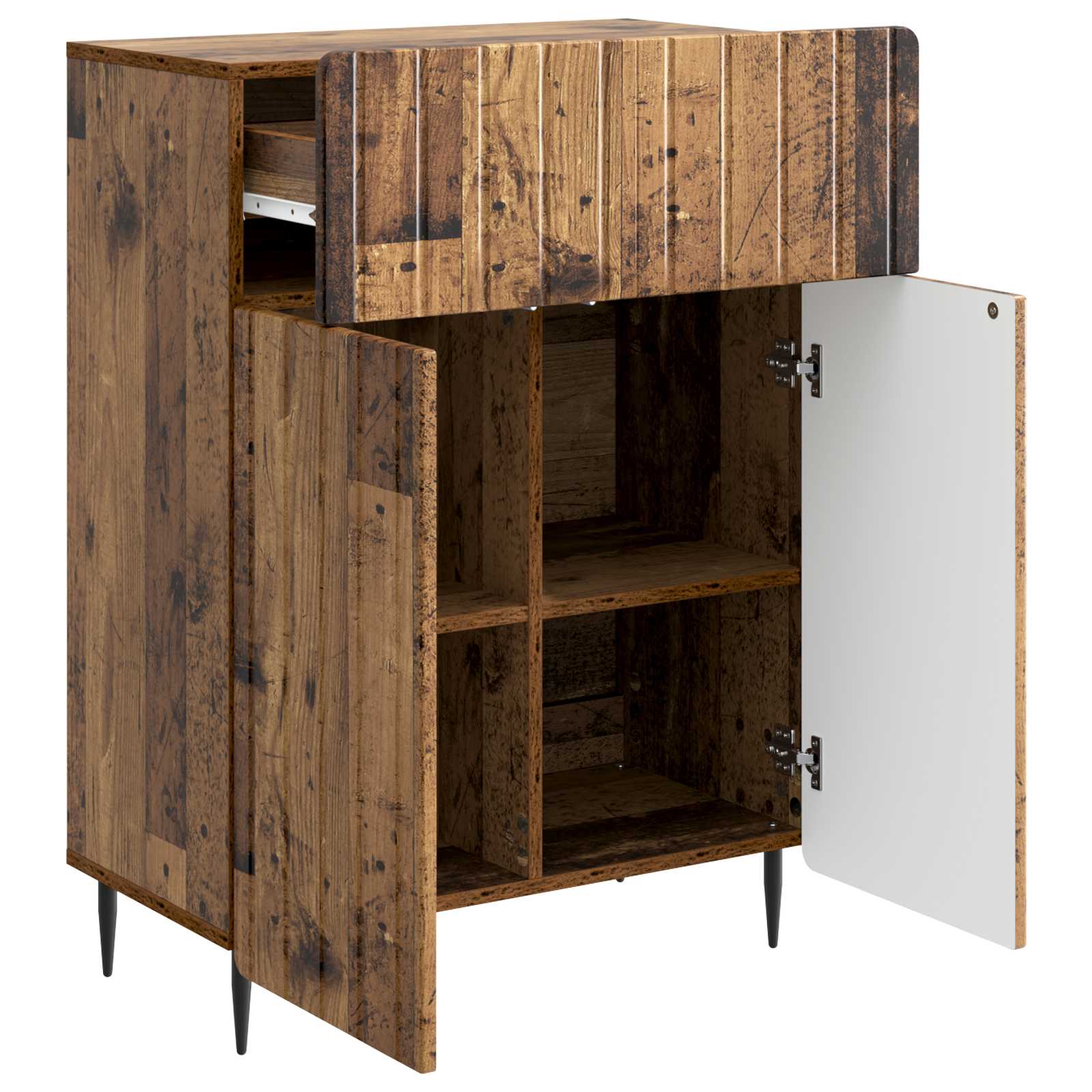 Aparador con cajón Madera envejecida 66 x 34,5 x 92 cm