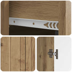 Aparador Roble Artesanal 66 x 34,5 x 92 cm Madera de Ingeniería