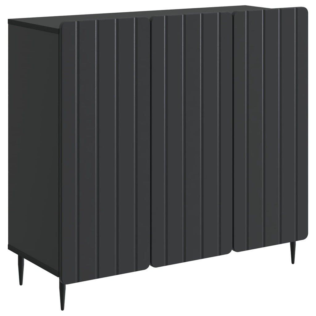 Aparador Negro 89 x 34,5 x 82 cm Madera de Ingeniería