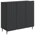Aparador Negro 89 x 34,5 x 82 cm Madera de Ingeniería