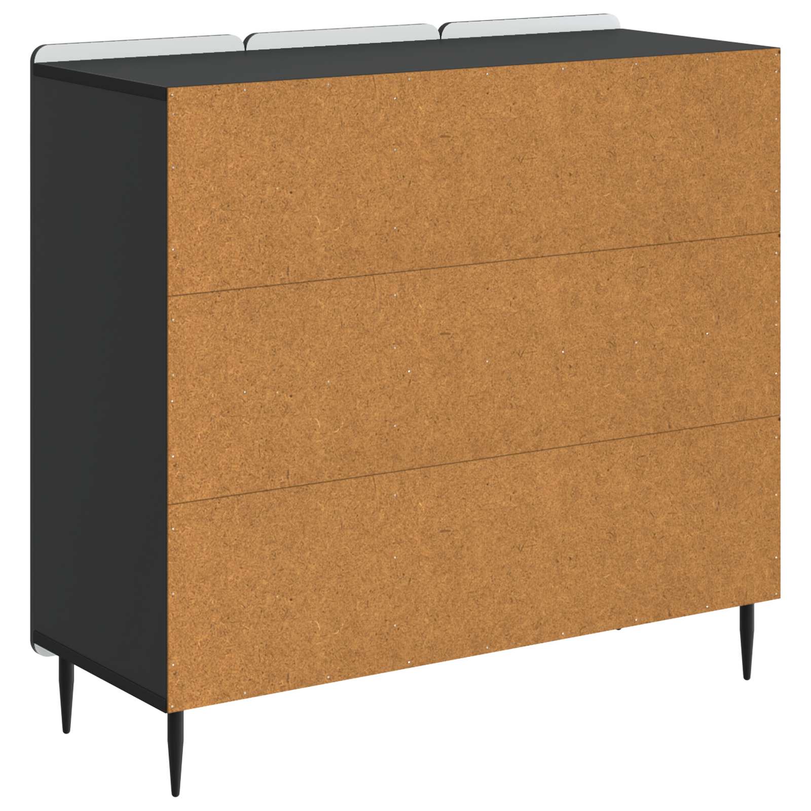 Aparador Negro 89 x 34,5 x 82 cm Madera de Ingeniería