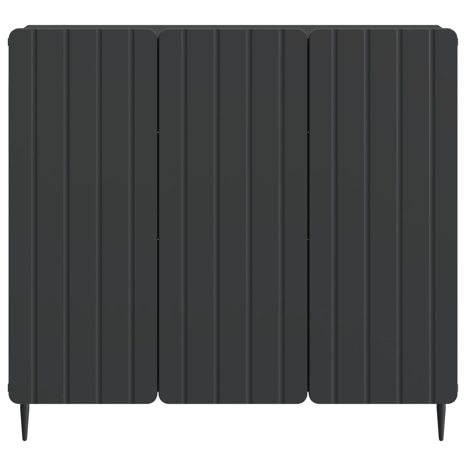 Aparador Negro 89 x 34,5 x 82 cm Madera de Ingeniería