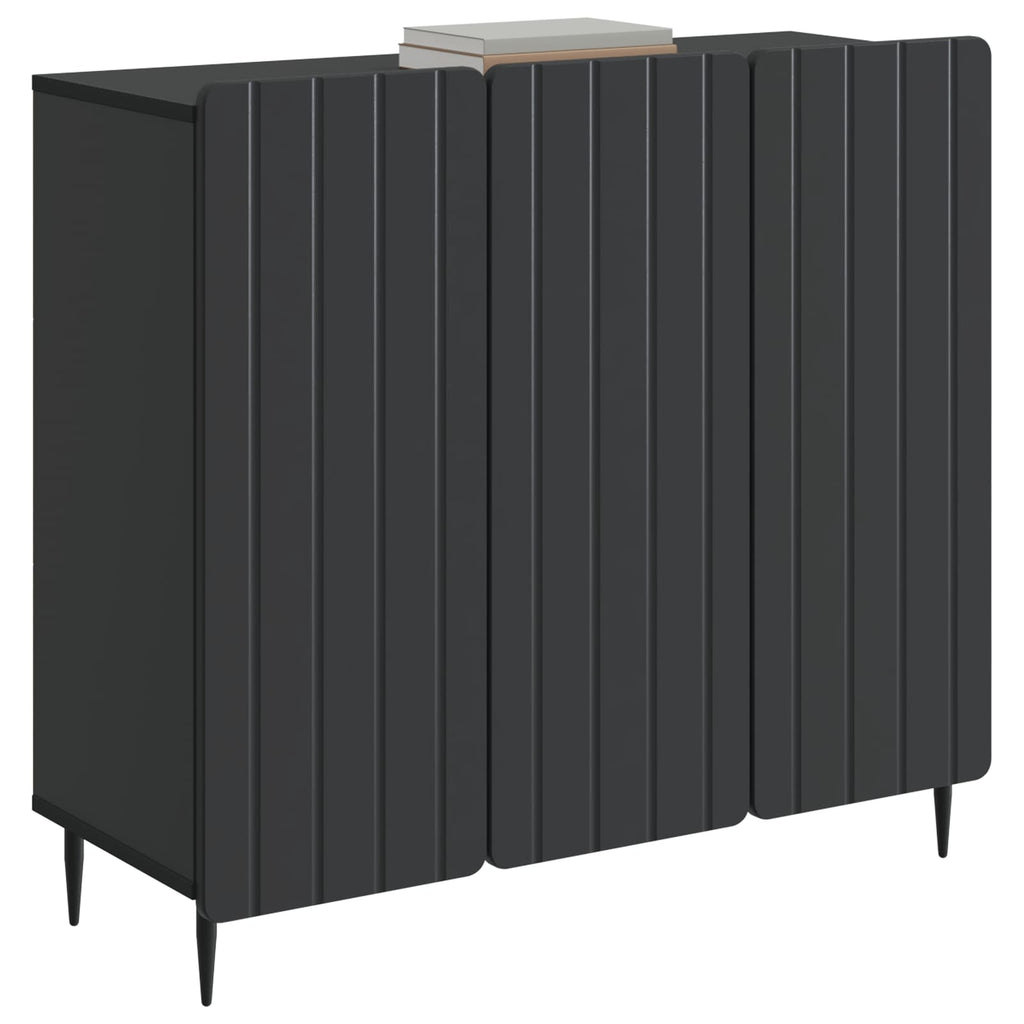 Aparador Negro 89 x 34,5 x 82 cm Madera de Ingeniería