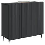 Aparador Negro 89 x 34,5 x 82 cm Madera de Ingeniería