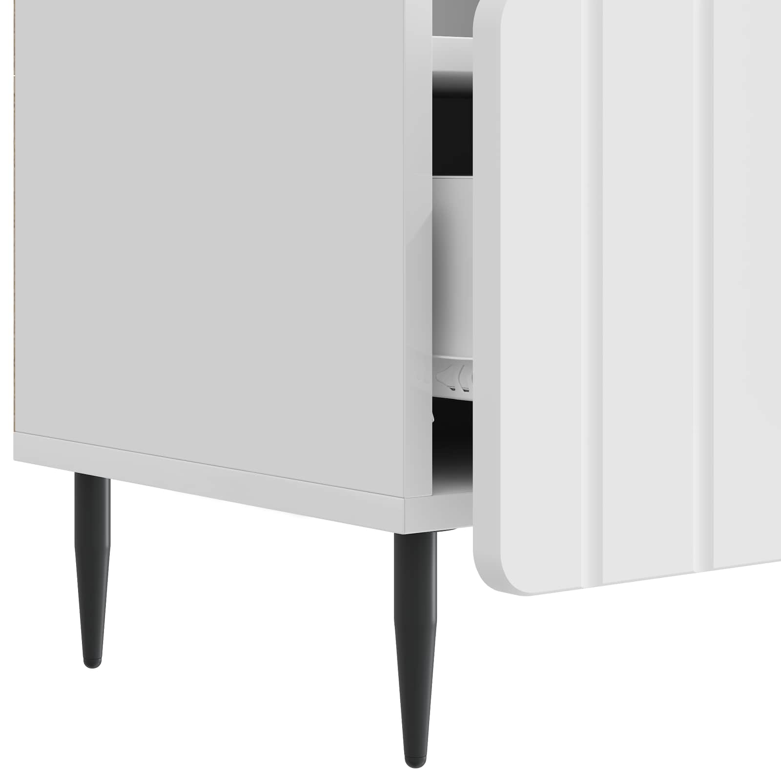 Mueble de TV Brillante 102 x 34,5 x 50 cm Madera de Ingeniería