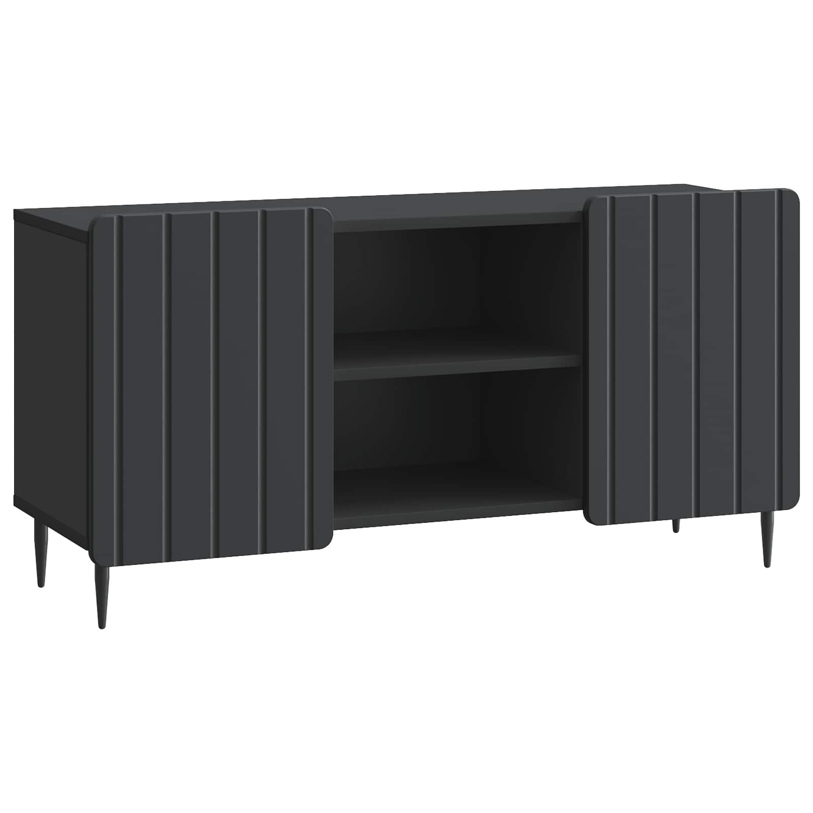 Mueble de TV Brillante 102 x 34,5 x 52 cm Madera de Ingeniería