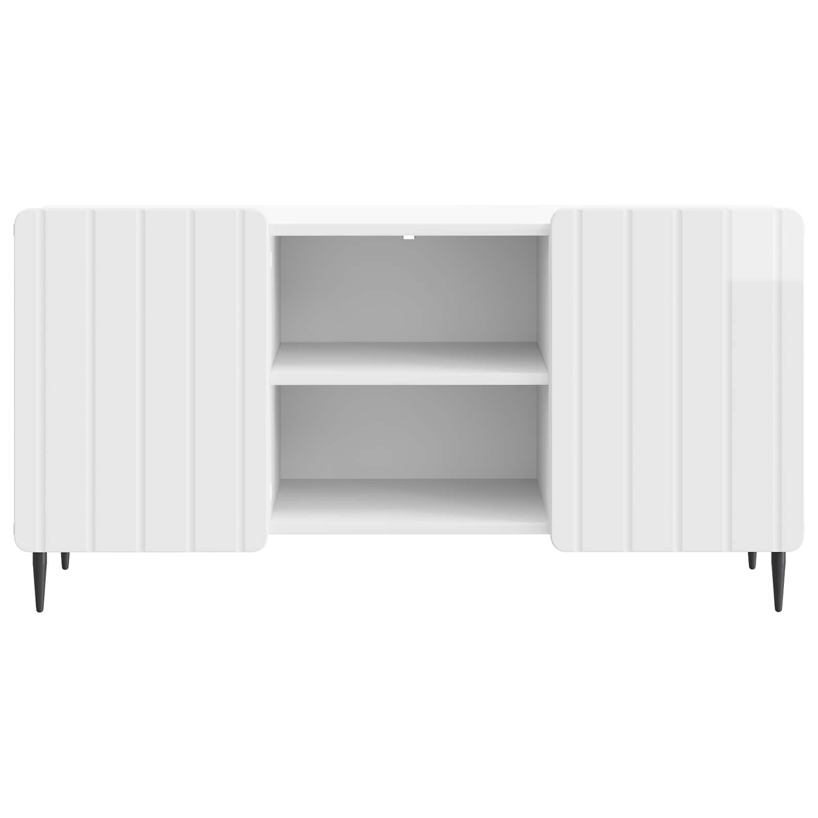 Mueble de TV Brillante 102 x 34,5 x 52 cm Madera de Ingeniería