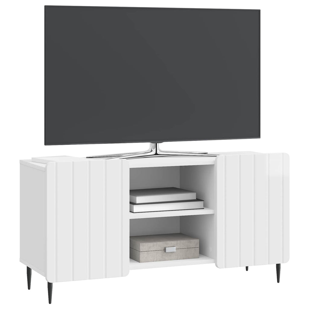 Mueble de TV Brillante 102 x 34,5 x 52 cm Madera de Ingeniería