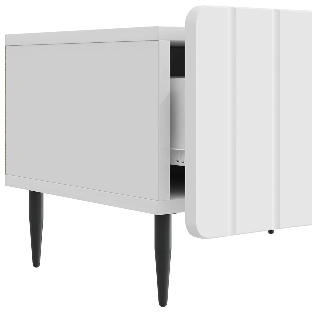 Mueble de TV Brillante 147 x 34,5 x 32 cm Madera de Ingeniería