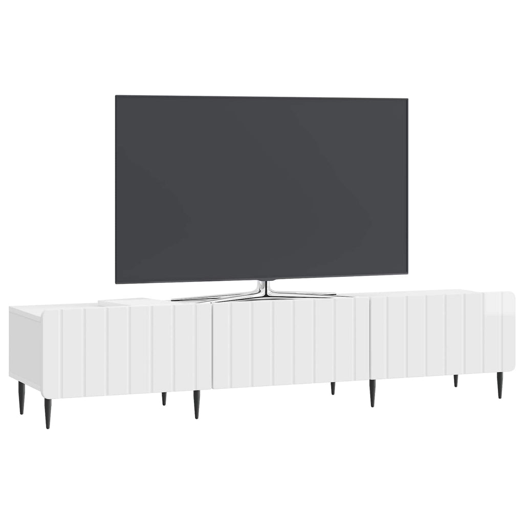Mueble de TV Brillante 147 x 34,5 x 32 cm Madera de Ingeniería