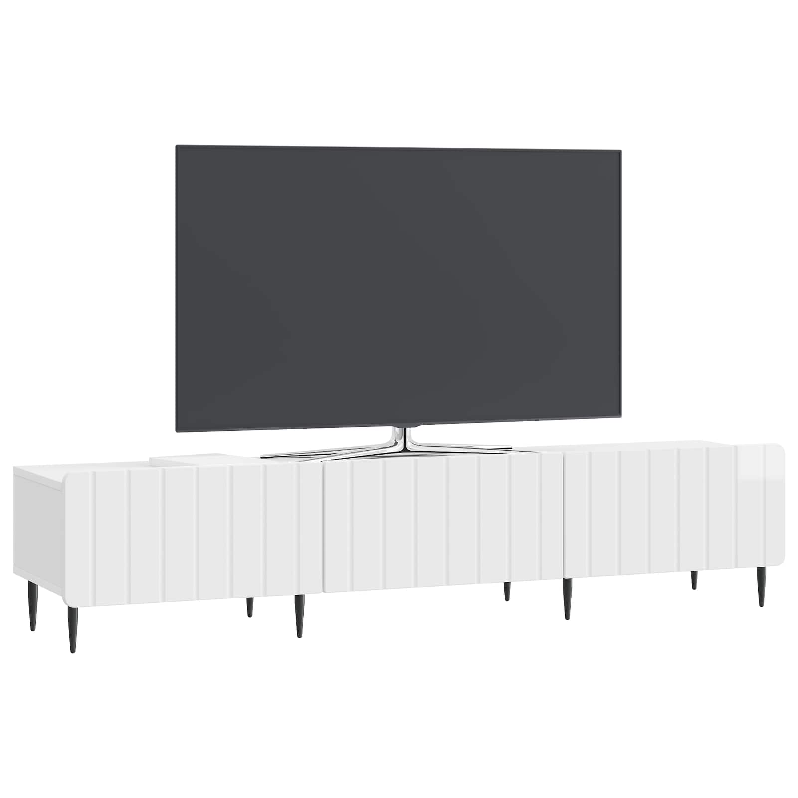 Mueble de TV Brillante 147 x 34,5 x 32 cm Madera de Ingeniería