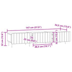 Mueble de TV Brillante 147 x 34,5 x 32 cm Madera de Ingeniería