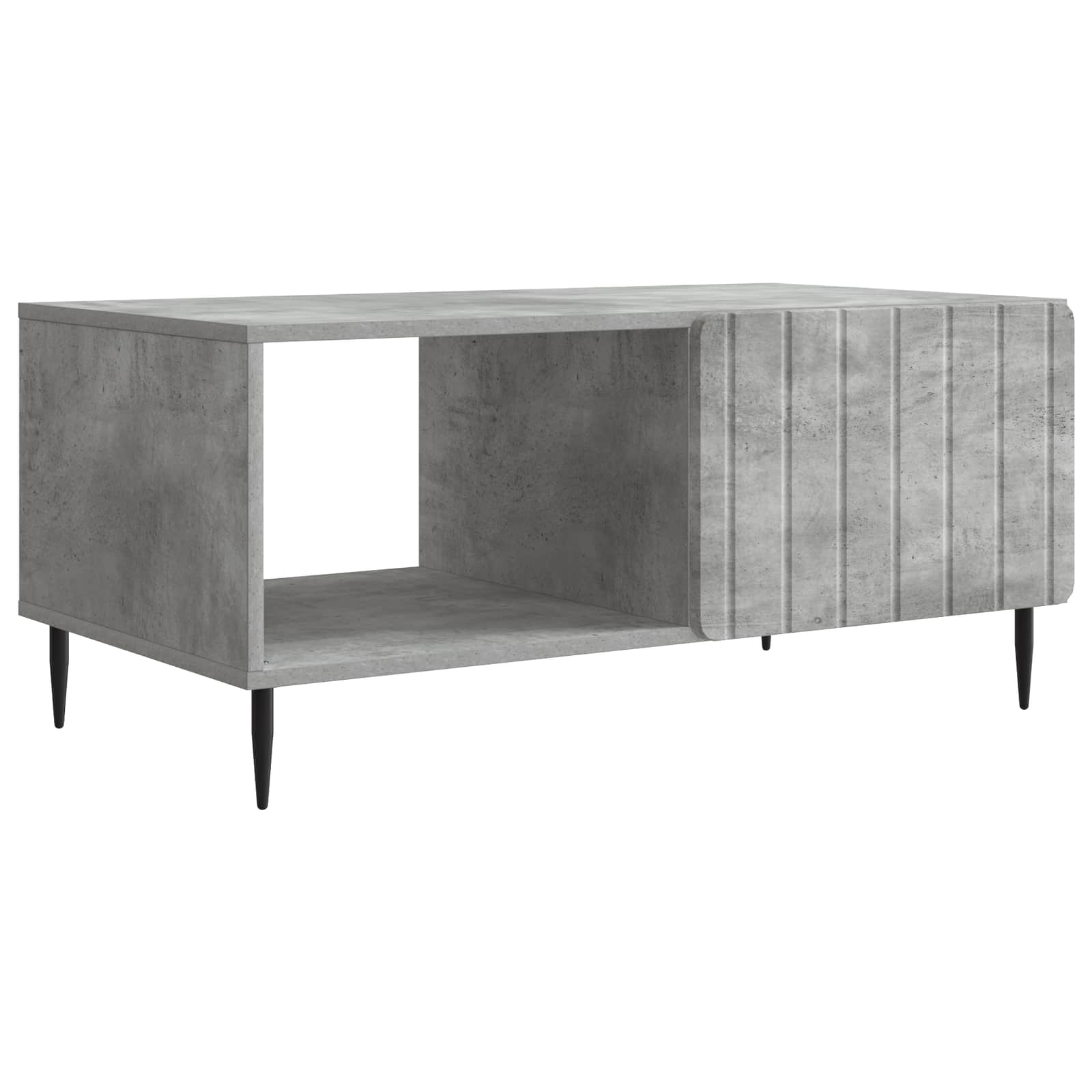 Black Oak Coffee Table 102 x 55 x 42 cm Engineered Wood