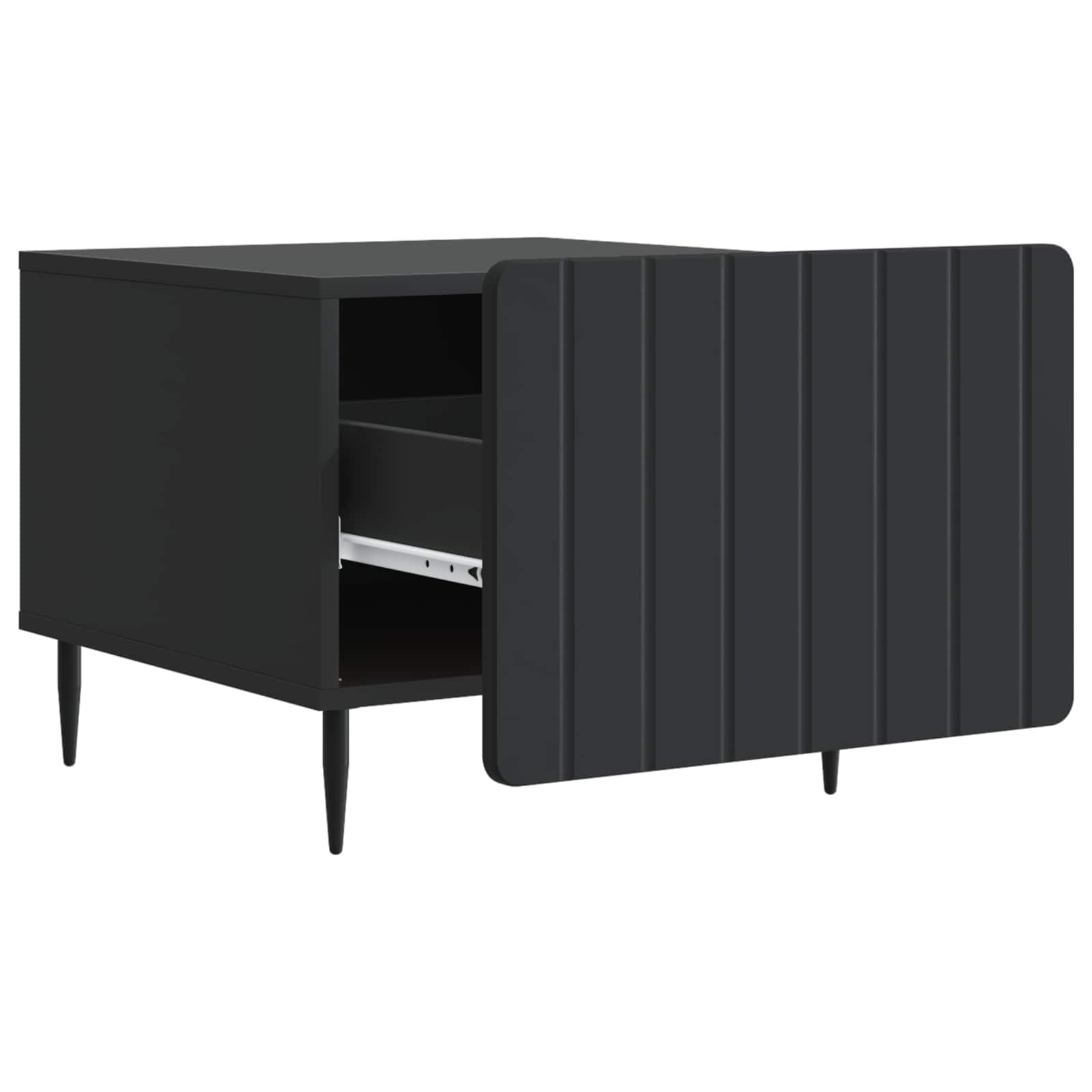 Mesa de Café Negro 49 x 50 x 42 cm Madera de Ingeniería