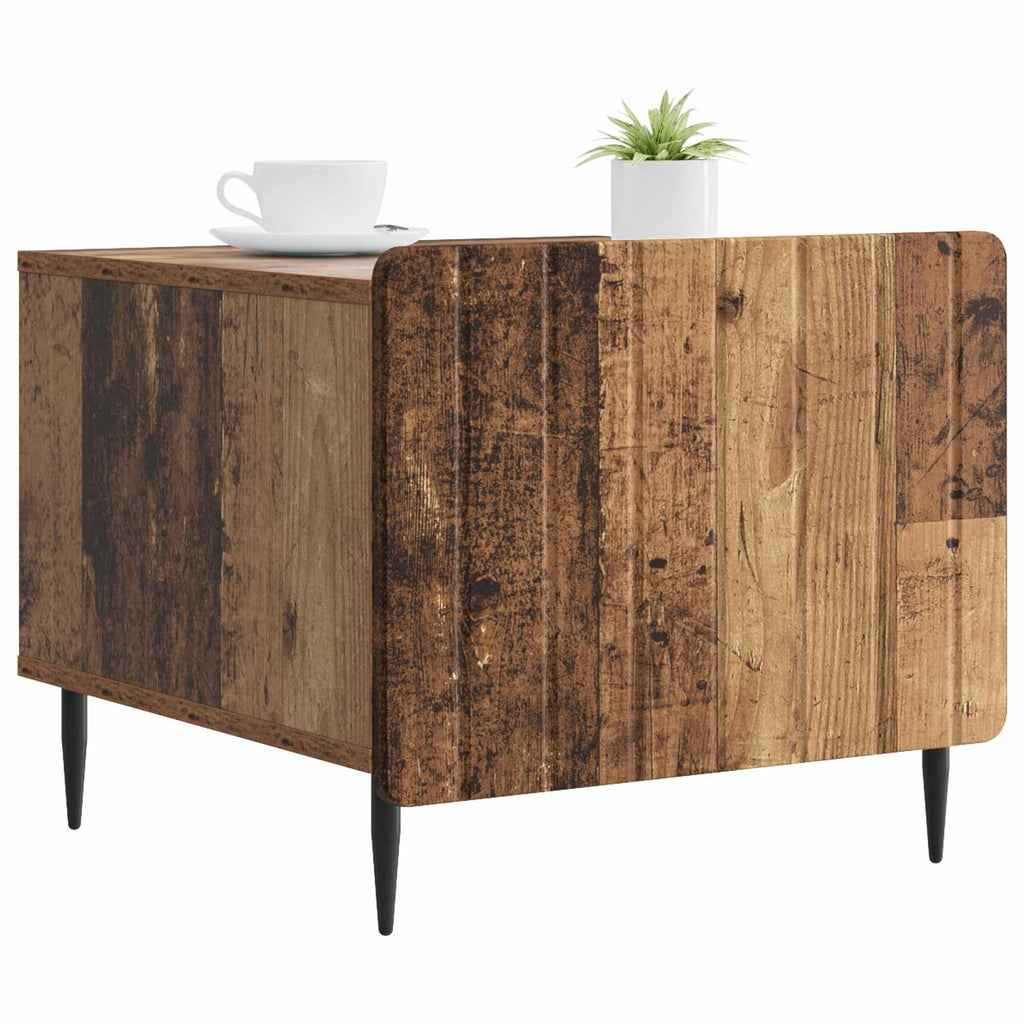 Mesa de Café con cajón Madera envejecida 49 x 50 x 42 cm