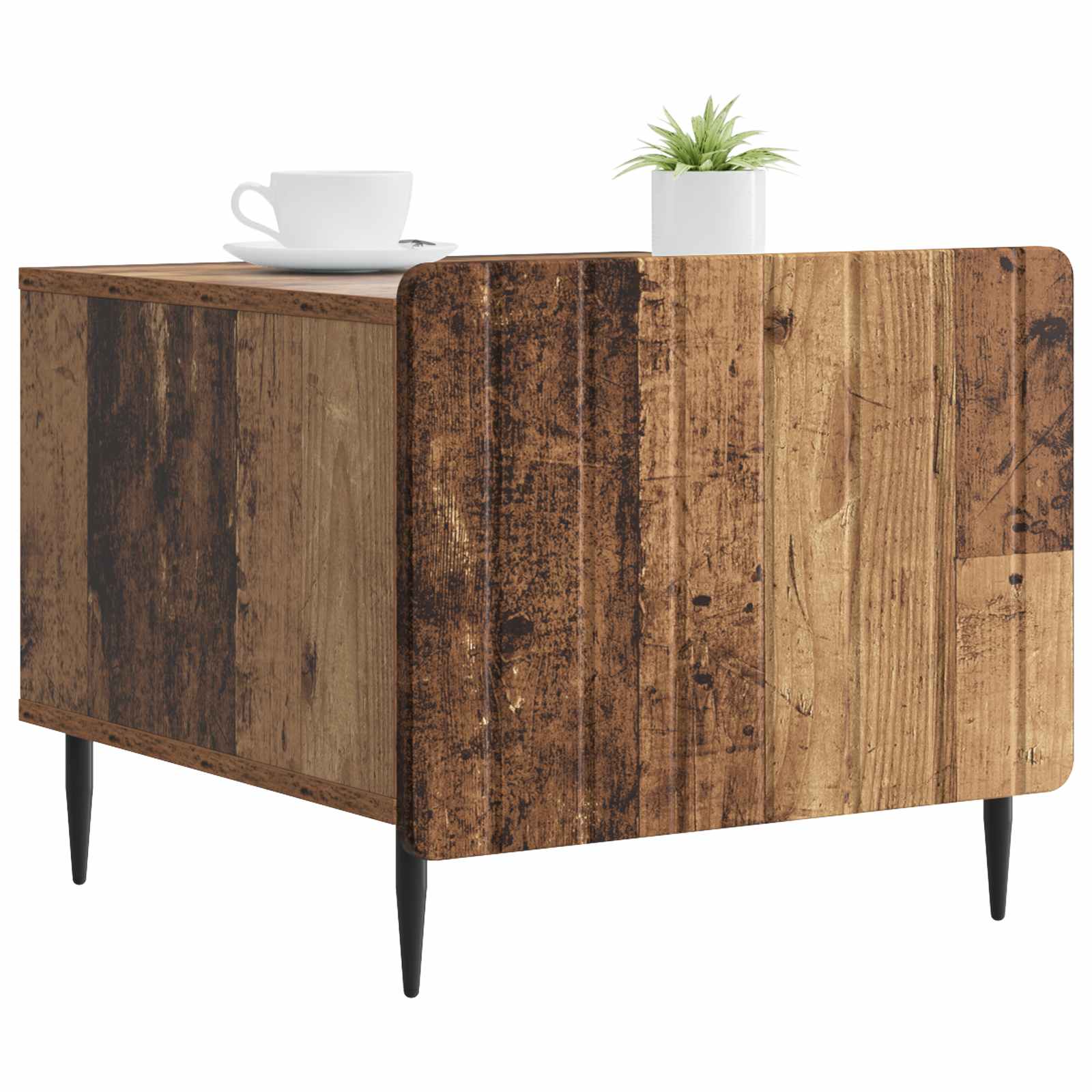 Mesa de Café con cajón Madera envejecida 49 x 50 x 42 cm