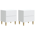 Armario de Noche 2 pcs 43 x 34,5 x 48 cm Madera de Ingeniería