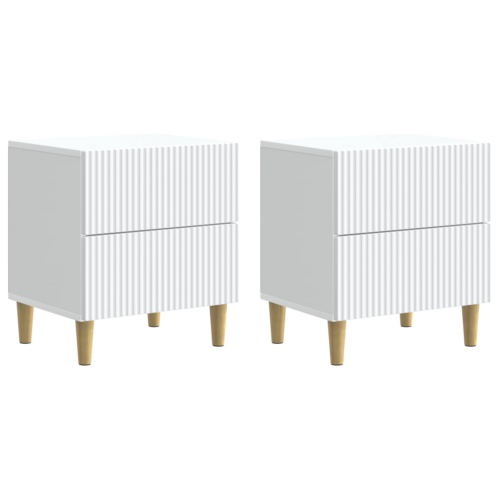 Armario de Noche 2 pcs 43 x 34,5 x 48 cm Madera de Ingeniería