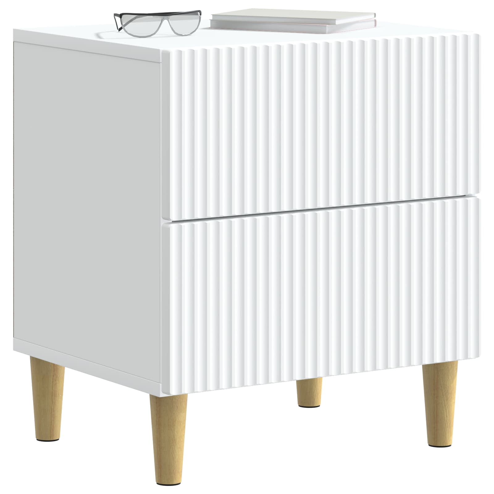 Armario de Noche 2 pcs 43 x 34,5 x 48 cm Madera de Ingeniería