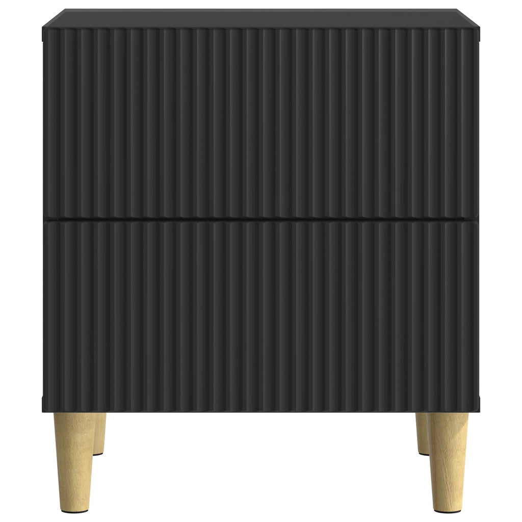 Armario de Noche Negro 43 x 34,5 x 48 cm Madera de Ingeniería