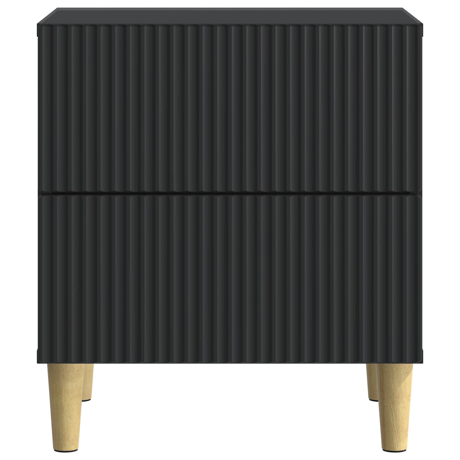 Armario de Noche Negro 43 x 34,5 x 48 cm Madera de Ingeniería
