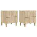 Armario de Noche con cajón 2 pcs Roble Sonoma 43 x 34,5 x 48 cm