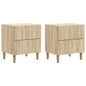 Armario de Noche con cajón 2 pcs Roble Sonoma 43 x 34,5 x 48 cm