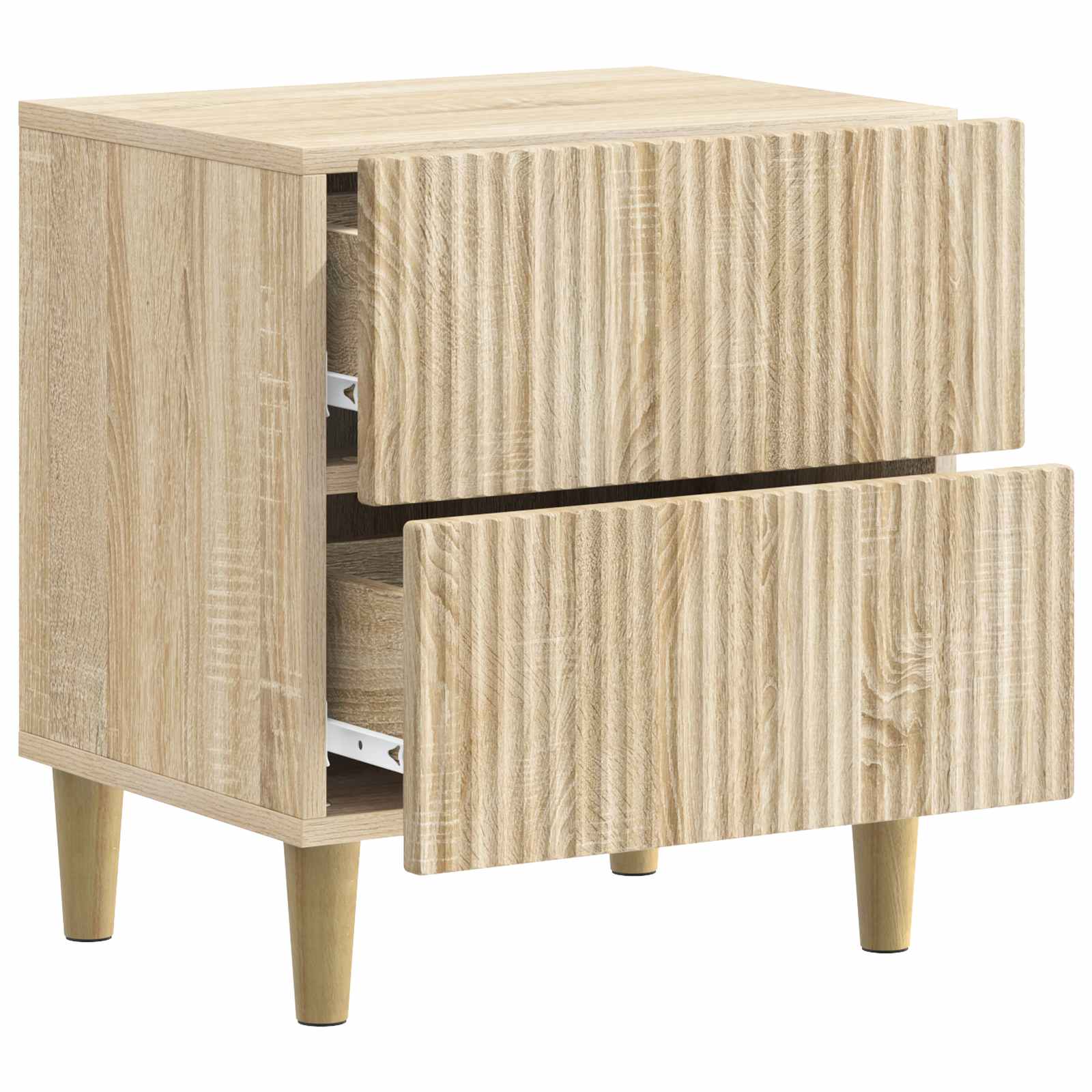 Armario de Noche con cajón 2 pcs Roble Sonoma 43 x 34,5 x 48 cm