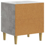 Armario de Noche 2 pcs Gris Hormigón 43 x 34,5 x 48 cm