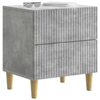 Armario de Noche 2 pcs Gris Hormigón 43 x 34,5 x 48 cm