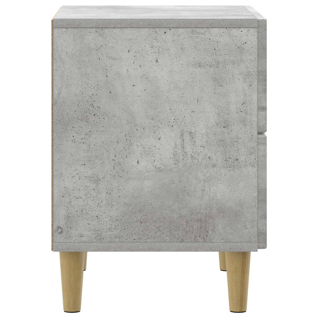 Armario de Noche 2 pcs Gris Hormigón 43 x 34,5 x 48 cm
