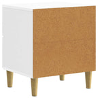 Armario de Noche con cajón 2 pcs Brillante 43 x 34,5 x 48 cm
