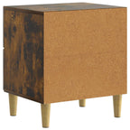 Armario de Noche 2 pcs Roble Ahumado 43 x 34,5 x 48 cm