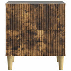 Armario de Noche 2 pcs Roble Ahumado 43 x 34,5 x 48 cm