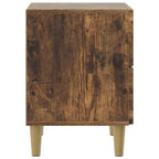 Armario de Noche 2 pcs Roble Ahumado 43 x 34,5 x 48 cm