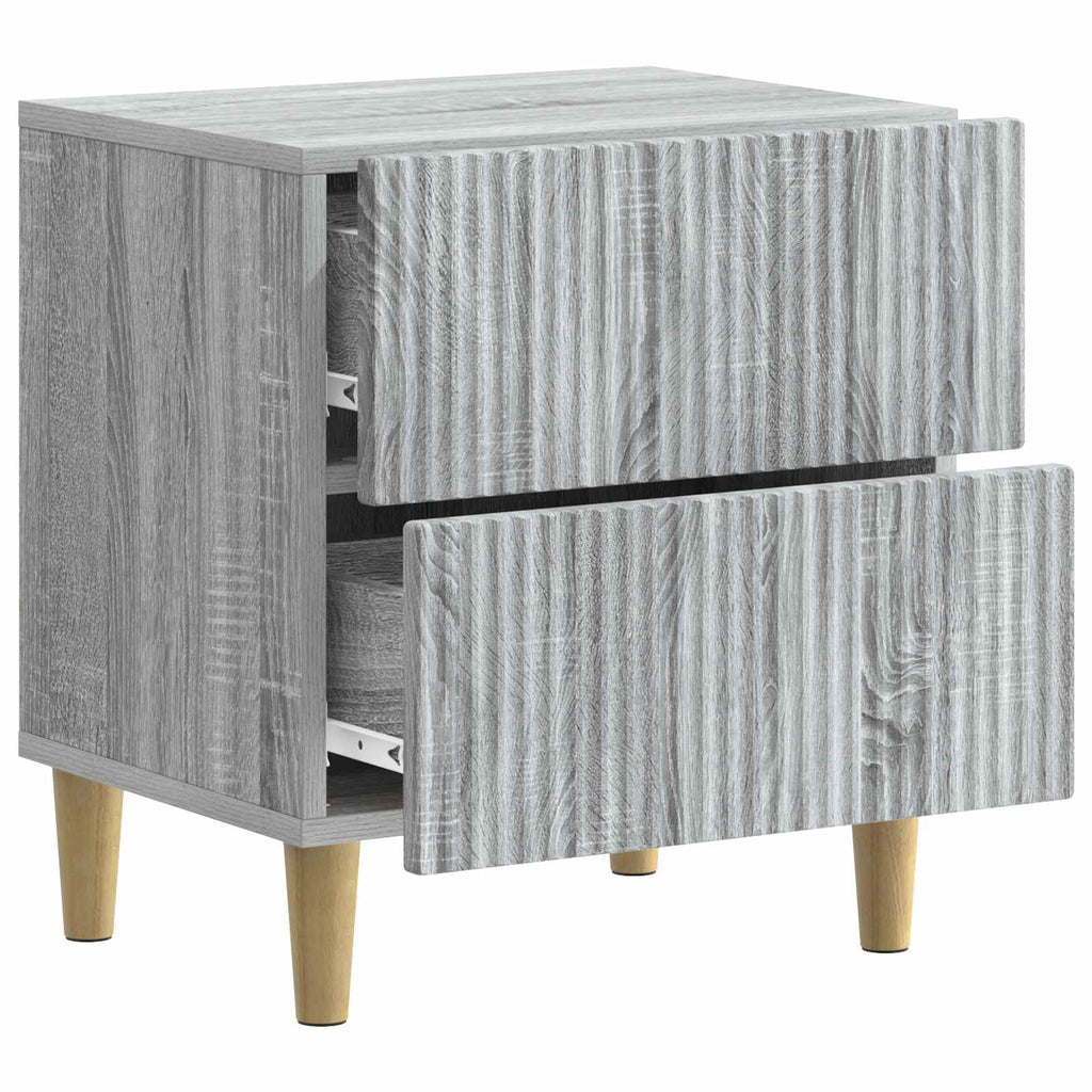 Armario de Noche con cajón Gris Sonoma 43 x 34,5 x 48 cm