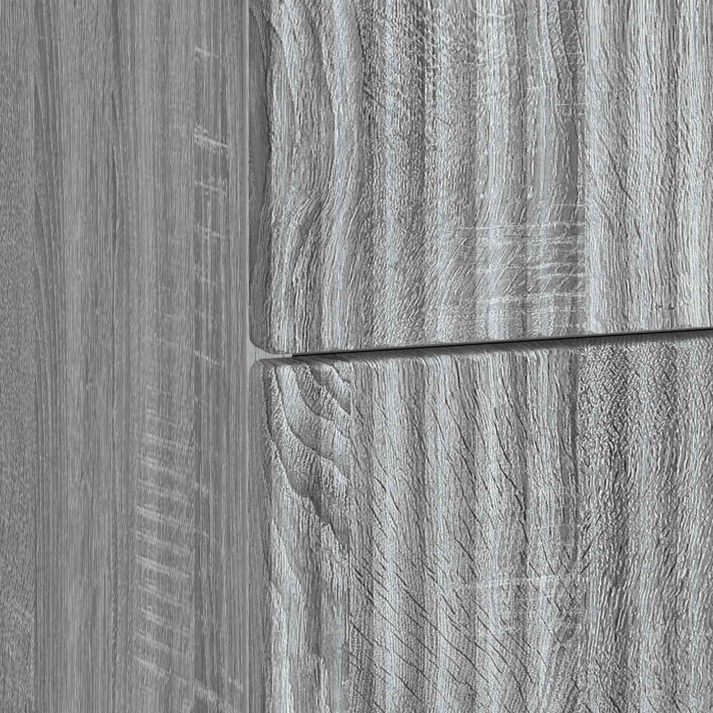 Armario de Noche con cajón 2 pcs Gris Sonoma 43 x 34,5 x 48 cm