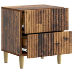 Armario de Noche con cajón Madera envejecida 43 x 34,5 x 48 cm