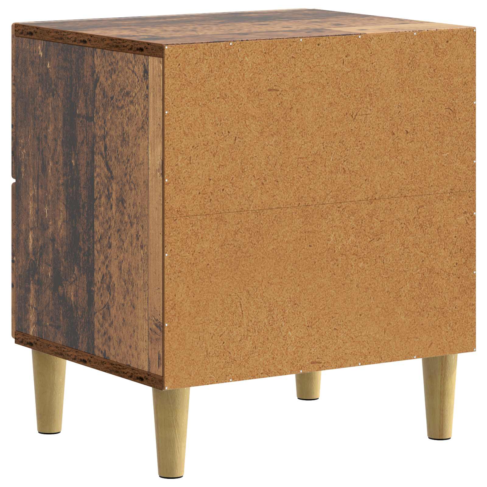 Armario de Noche con cajón Madera envejecida 43 x 34,5 x 48 cm