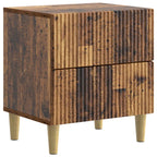 Armario de Noche 2 pcs Madera envejecida 43 x 34,5 x 48 cm
