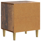 Armario de Noche 2 pcs Madera envejecida 43 x 34,5 x 48 cm