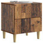 Armario de Noche 2 pcs Madera envejecida 43 x 34,5 x 48 cm