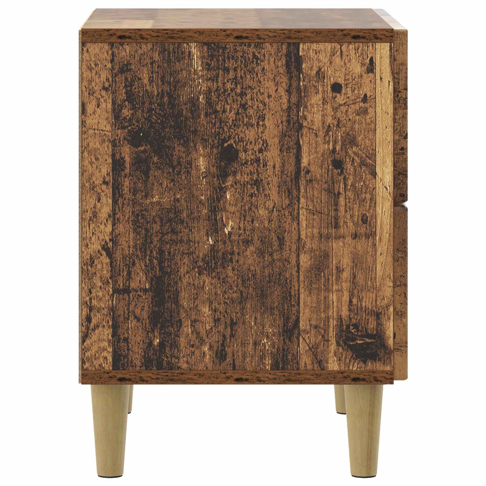 Armario de Noche 2 pcs Madera envejecida 43 x 34,5 x 48 cm