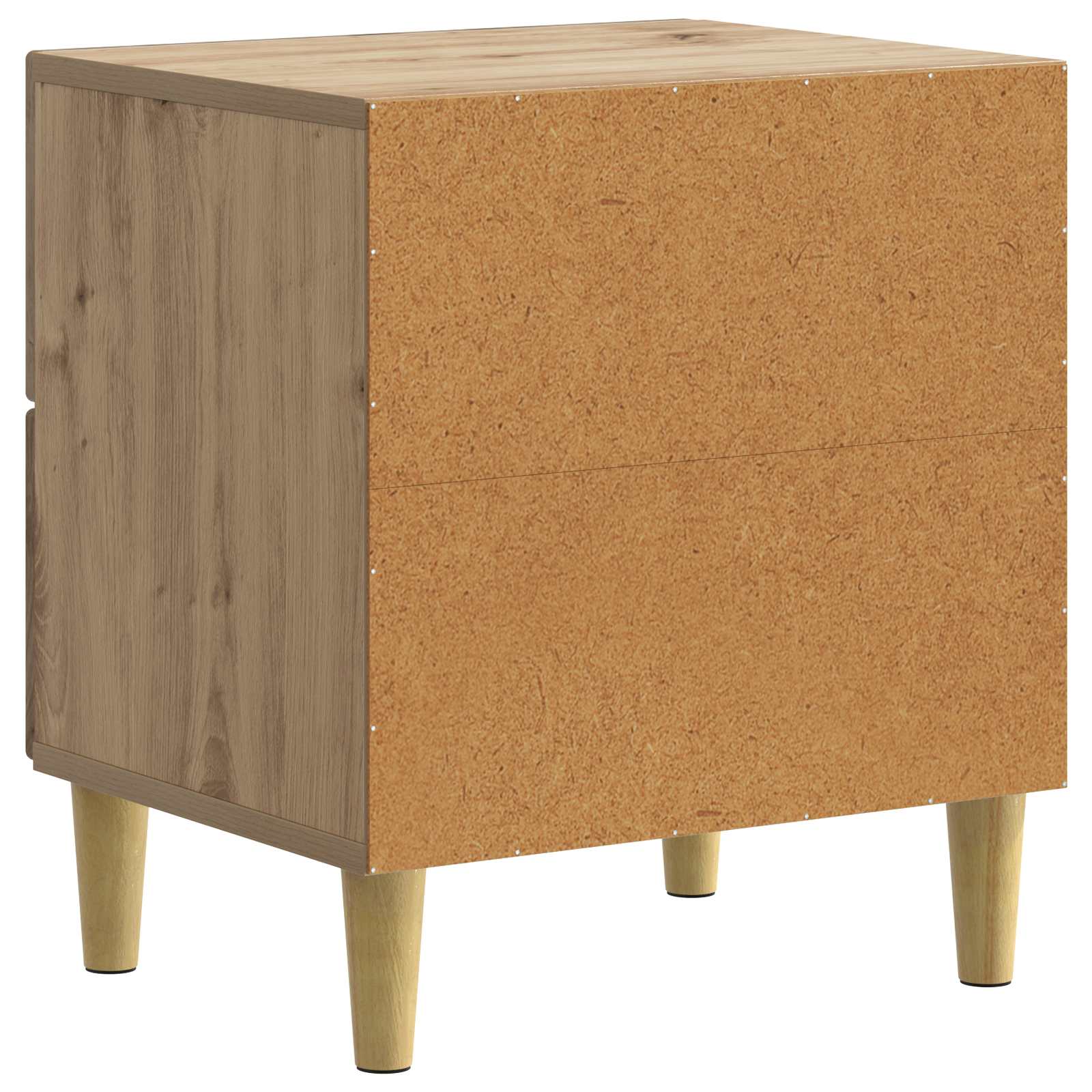 Armario de Noche 2 pcs Roble Artesanal 43 x 34,5 x 48 cm