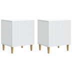 Armario de Noche 2 pcs 43 x 34,5 x 50 cm Madera de Ingeniería