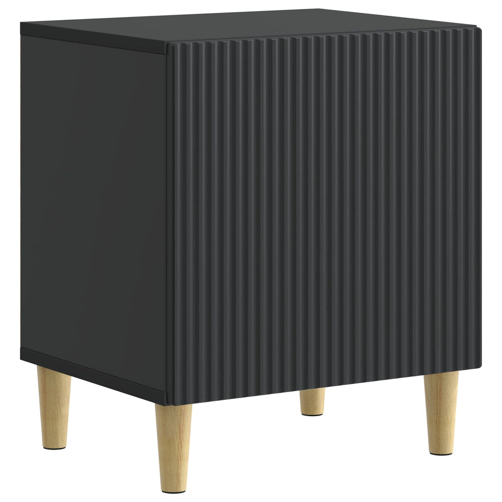 Armario de Noche Negro 43 x 34,5 x 50 cm Madera de Ingeniería