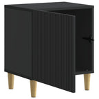Armario de Noche Negro 43 x 34,5 x 50 cm Madera de Ingeniería